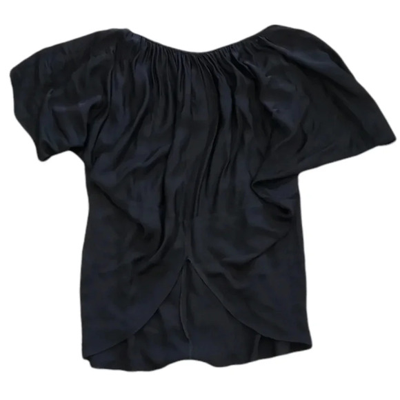 Anagram Black Sheer Silk Blouse 4 - Picture 3 of 5